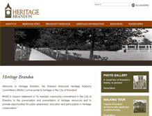 Tablet Screenshot of heritagebrandon.ca